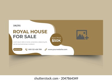 Real estate business agency business social media post and cover design template.  cover timeline web ad banner template