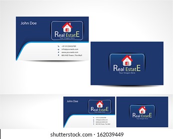 Real Estate Business Card vector illustration 