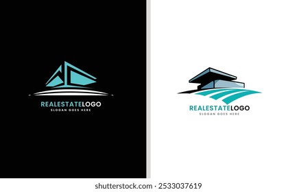 real estate business corporate logo design. Real estate logo vector template. Corporate real estate logo