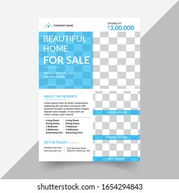 Real estate business flyer, brochure, cover image template vector a4 size in illustrator for company business