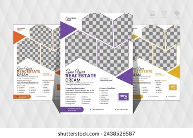 Real Estate Business Flyer Template, Property Sale Flyer Design, Real Estate Flyer Design bundle, property sale flyer