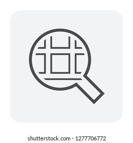 Real estate business and land investment icon design.