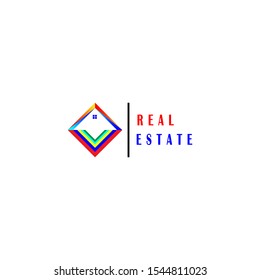 Real Estate Business Logo.  Building Property Development Logo Template. - vector