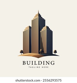 Real estate business logo, house logo icon, vector illustration logo design