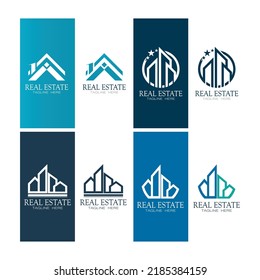 Real Estate Business Logo icon illustration Template, Building, Property Development, and Construction Logo Vector