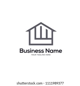 Real Estate and Business Logo Sign