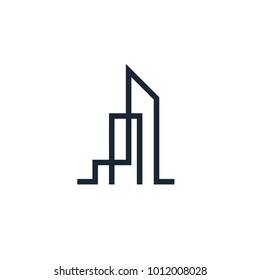 Real Estate and Business Logo Symbol Sign 