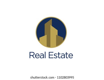 Real Estate Business Logo Template, Vector Illustration