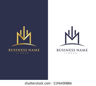 Real Estate Business Logo Template, Building, Property Development, and Construction Logo Vector Design Eps 10 with luxury gold color