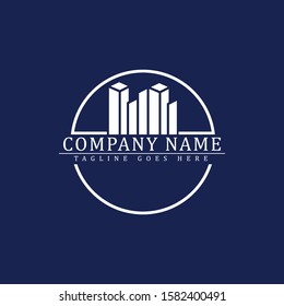 Real Estate Business Logo Template, Building, Property Development, and Construction Logo Vector Design Eps 10