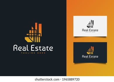 Real Estate Business Logo Template. Building, Property Development, Architecture and Construction Logo