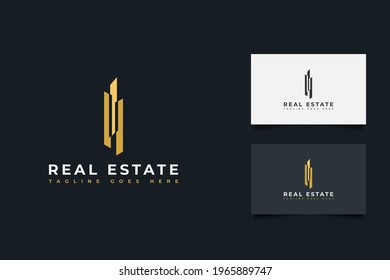 Real Estate Business Logo Template. Building, Property Development, Architecture and Construction Logo