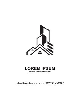 Real Estate Business Logo Template Building And Construction Logo Vector Design, Illustration, Home will be great for company logos.