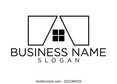Real Estate Business Logo Template, Building, Property Development, and Construction Logo Vector Design