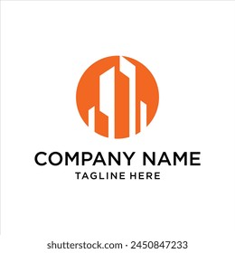 Real Estate Business Logo Template, Building, Property Development and Construction Logo Vector Design.