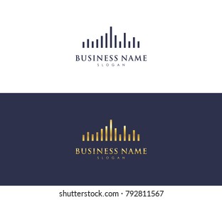 Real Estate Business Logo Template, Building, Property Development, And Construction Logo Vector Design Eps 10 With Luxury Gold Color