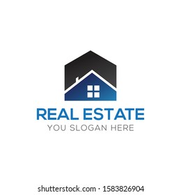 Real Estate Business Logo Vector Template. Abstract house or home logo. Building, Property Development, and Construction Logo.
