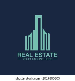 Diseño de ilustraciones vectoriales del logotipo de Real Estate Business