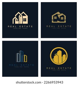Real Estate Business Logo vector illustration design