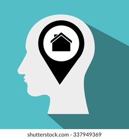 Real estate business and profits, vector illustration graphic