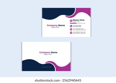 Real estate busniess card design with creative simple concept Premium Vector double sided graphics Templates Professional modern Best design