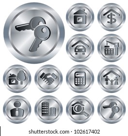 Real estate button set