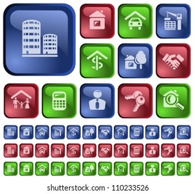 Real estate button set