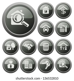 Real estate button set