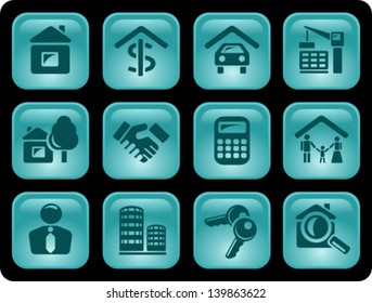 Real estate button set