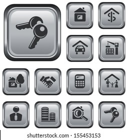 Real estate button set
