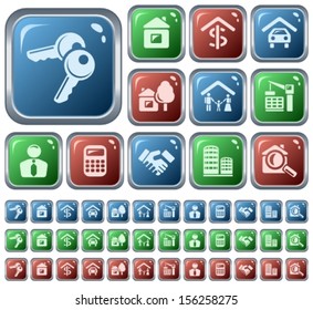 Real estate button set