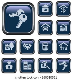 Real estate button set