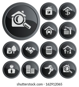 Real estate button set