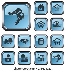 Real estate button set