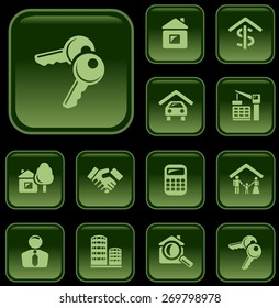 Real estate button set