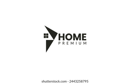 Inmobiliaria con marca de verificación vector logo. Plantilla de logotipo vectorial de casa para empresa de bienes raíces.