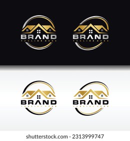 real estate circle luxury bundle logo