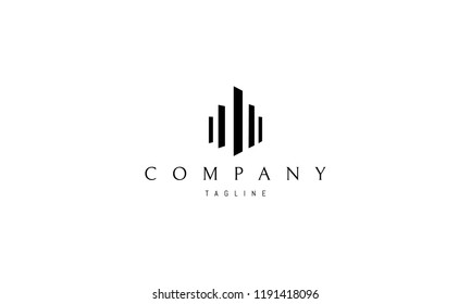 Real Estate Column vector logo image