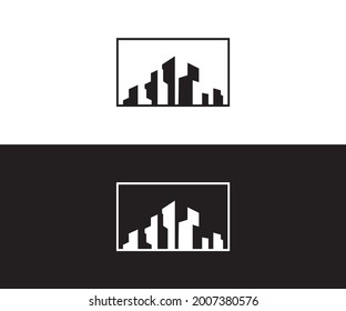 Real Estate Column vector logo image