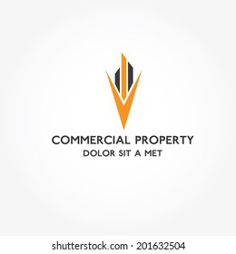 Real Estate commercial property vector design template