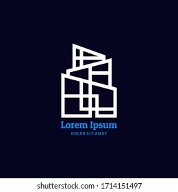 Real estate company logo. Building logo. Very good for real estate company logo. Logo in modern and minimalist style