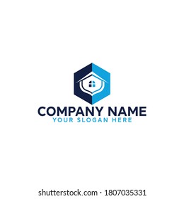 Real Estate Company Logo Design. Building, Constriction, Property  Business vector Logo Design Template.