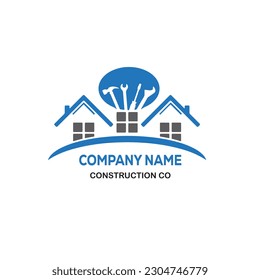 Real estate company logo design. vector logo design.