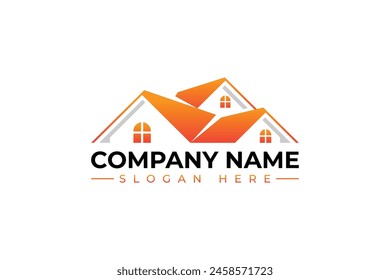 real estate company logo design, home or building logo