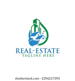 Real estate company logo template
