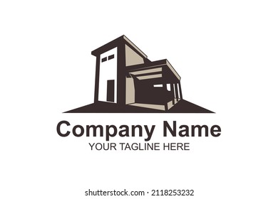 Real Estate Company logo vector illustration. suitable for Real Estate Company and property development logo.