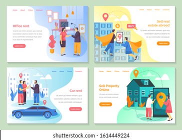 Real estate company, office and car rent agency