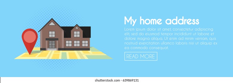 Real estate concept with house for sale and rent symbols vector illustration.