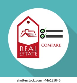 Real Estate concept with icon design, vector illustration 10 eps graphic.