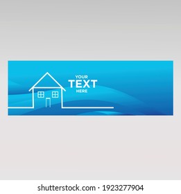 Real Estate Concept, simple and elegant house background